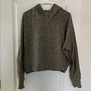Athleta Olive Green Hoodie Sweatshirt - Like New